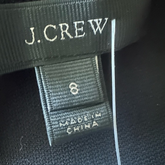 J.CREW Black Split V-neck Top Size 8 - Picture 6 of 6